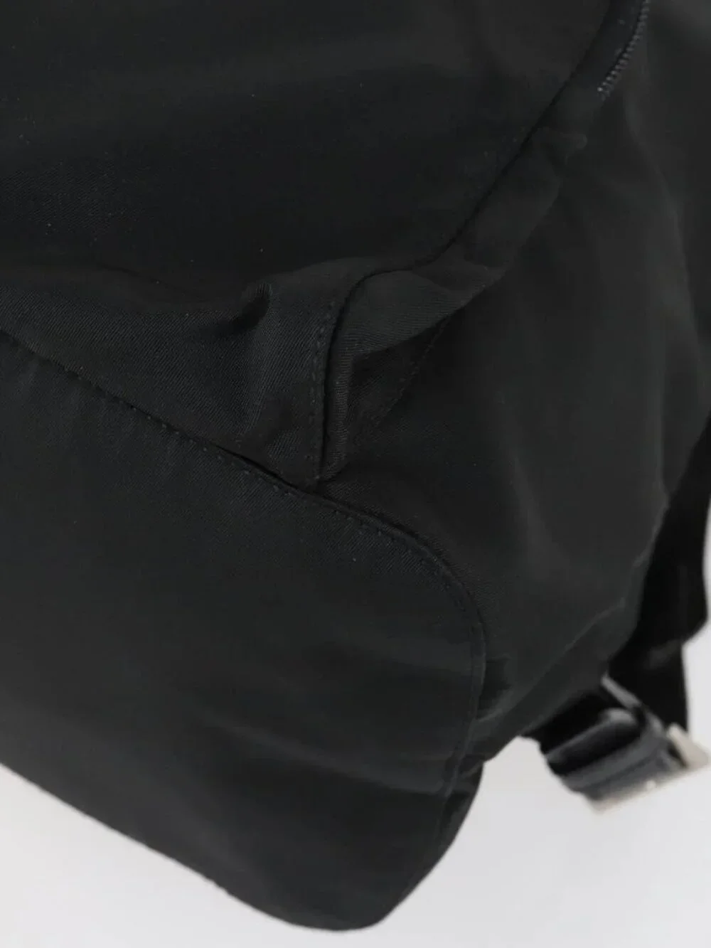 PRADA Backpack Nylon Black Silver Auth 156118 - Picture 5 of 16